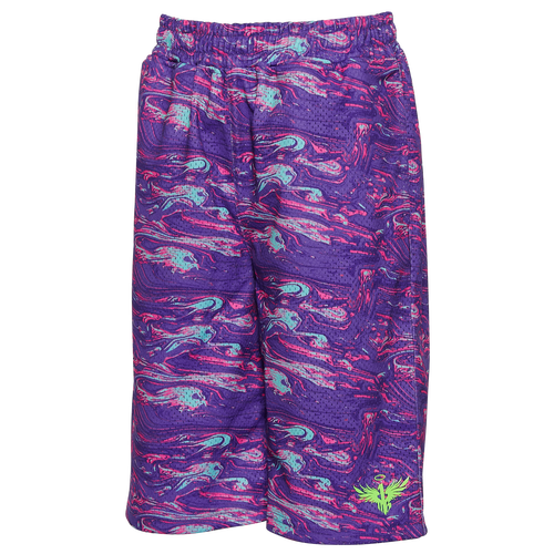 

Boys PUMA PUMA Melo All Out Print Mesh Shorts - Boys' Grade School Multi/Prizm Violet Size XL
