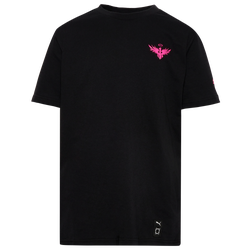 Boys' Grade School - PUMA Melo Graphic T-Shirt - Purple/Black