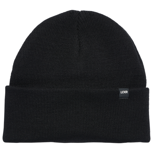 

LCKR Mens LCKR Stowe Knit Beanie - Mens Black/Black Size One Size