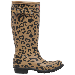 Girls' Grade School - Hunter Boots OG Classic Leopard Boots - Brown/Black