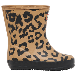 Girls' Toddler - Hunter Boots First Classic Leopard Boots  - Brown/Black