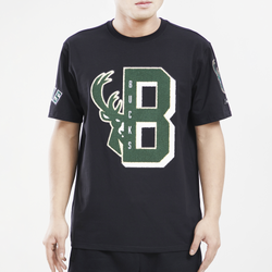 Men's - Pro Standard Bucks Mash Up T-Shirt - Black/Black