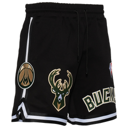 Men's - Pro Standard Bucks NBA Team Logo Pro Shorts - Black/Black
