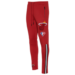 Men's - Pro Standard Heat Team Logo Pro Track Pants - Red/Red