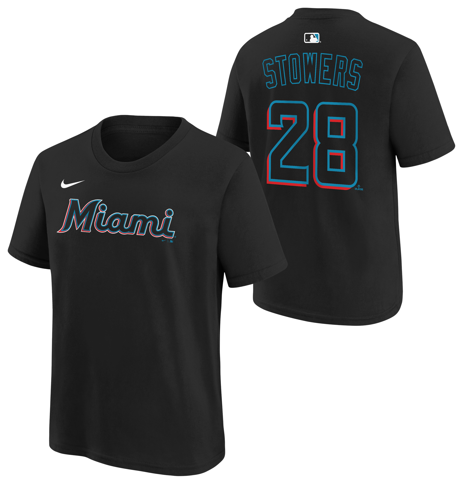 Nike MLB Marlins Kids Name & Number T-Shirt - Youth