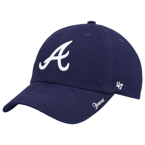 Shop 47 Brand Womens Atlanta Braves  Braves Miata Clean Up Adjustable Hat In Navy