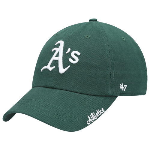 47 Brand Womens Oakland Athletics  As Miata Clean Up Adjustable Hat In Green