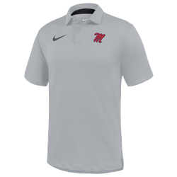 Men's - Nike Ole Miss Primary Polo - Gray