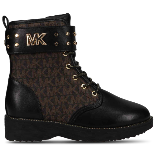 

Girls Michael Kors Michael Kors Haskell Studs - Girls' Grade School Shoe Black/Brown Size 12.0