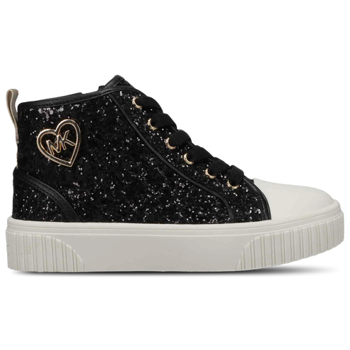 

Girls Michael Kors Michael Kors Skate Split 3 Glitter - Girls' Grade School Shoe Black/Glitter Size 03.0