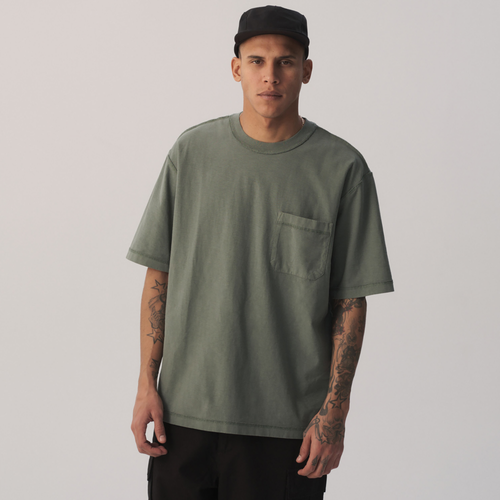 

LCKR Mens LCKR Reverse Heavy Weight Pocket T-Shirt - Mens Green Size L