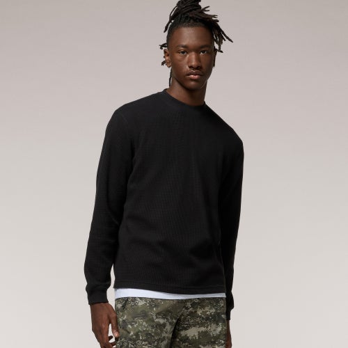 Lckr Mens  Bucks Thermal L/s T-shirt In Black