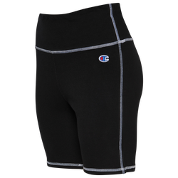 Women's - Champion Contrast Bike Shorts - Black/White