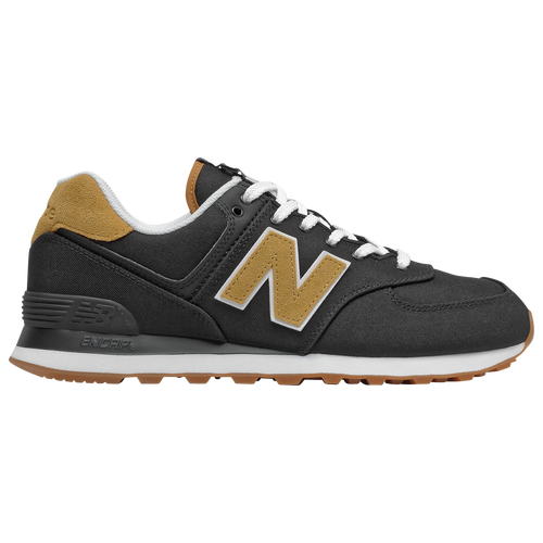 New Balance 574 Classic - Men's Running Shoes - Black / Brown - ML574BK2-D