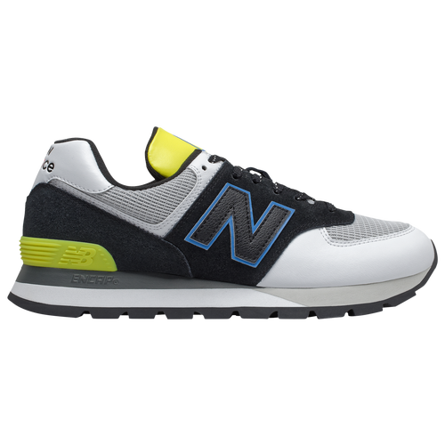 

New Balance Mens New Balance 574 Rugged - Mens Running Shoes Black/White/Lime Size 9.0