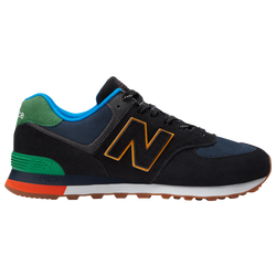 Men's - New Balance 574 - Black/Varsity Green