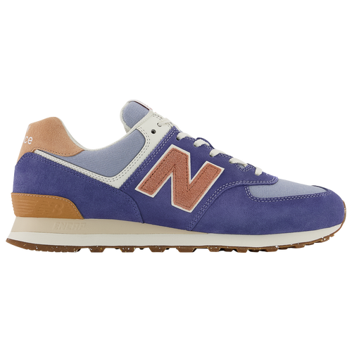 

New Balance Mens New Balance 574 - Mens Shoes White/Brown/Night Sky Size 10.0