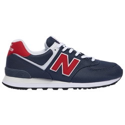 Men's - New Balance 574 - Thunder Grey/Team Red
