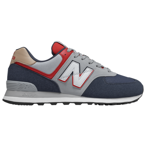 New Balance Mens 574 In Black/tan/red | ModeSens