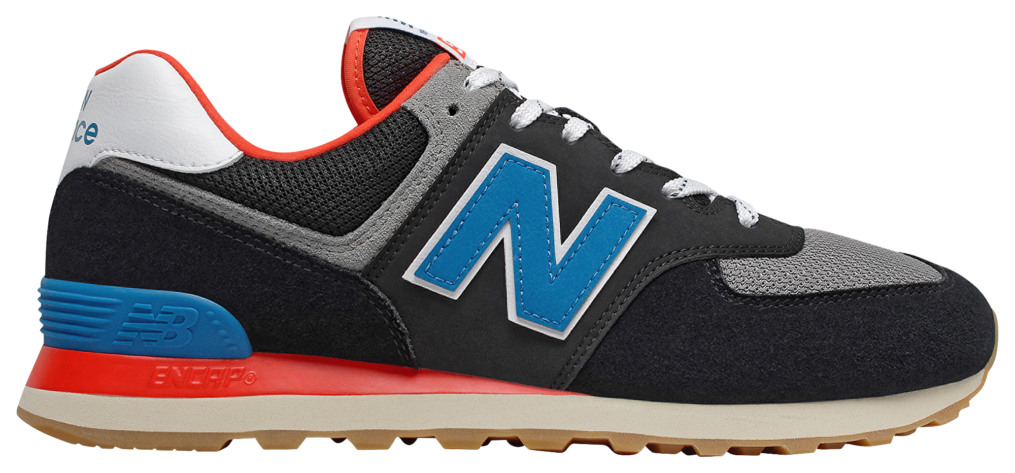 new balance 574 black and blue