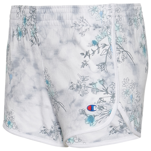 

Champion Womens Champion Reverse Weave Gym Shorts - Womens White/Teal Size S