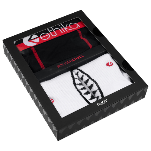 

Ethika Mens Ethika Briefs - Mens Black/White Size S