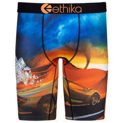 Men's - Ethika Graphic Briefs - Orange/Blue