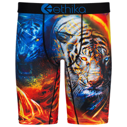 Men's - Ethika Graphic Briefs - Black/Orange