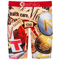 Men's - Ethika Graphic Briefs - Red/Orange