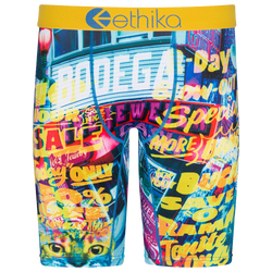 Men's - Ethika Graphic Briefs - Yellow/Multi