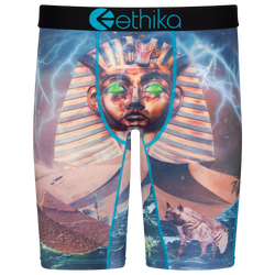 Men's - Ethika Graphic Briefs - Black/Orange