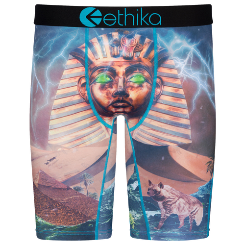 

Ethika Mens Ethika Graphic Briefs - Mens Black/Orange Size XL