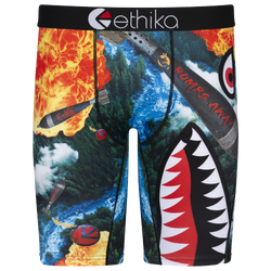 Men's - Ethika Graphic Briefs - Green/Red
