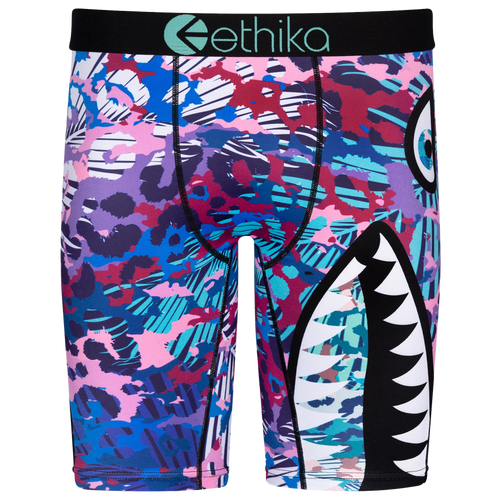 

Ethika Mens Ethika Graphic Briefs - Mens Black/Purple Size L