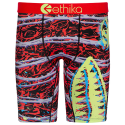 Men's - Ethika Graphic Briefs - Black/Red