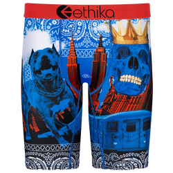 Men's - Ethika Graphic Briefs - Black/Blue