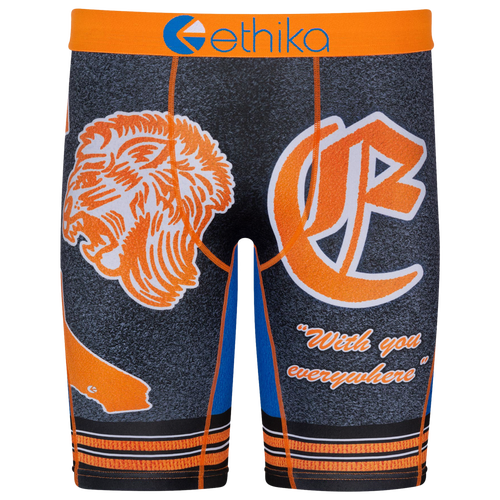 

Ethika Mens Ethika Graphic Briefs - Mens Orange/Black Size M