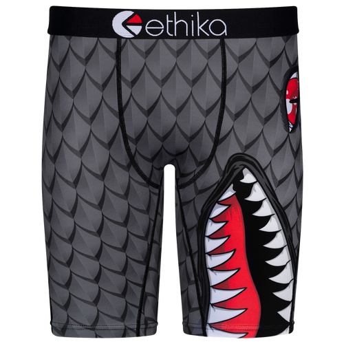 

Ethika Mens Ethika Graphic Briefs - Mens Black/Red Size L
