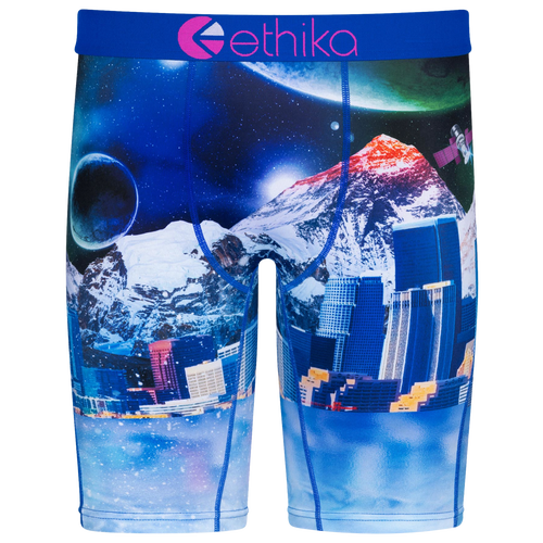 

Ethika Mens Ethika Graphic Briefs - Mens Black/White Size S