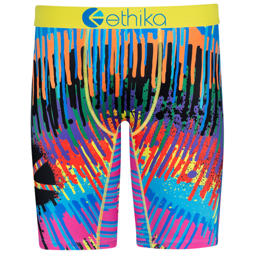 

Ethika Mens Ethika Graphic Briefs - Mens Yellow/Orange Size M