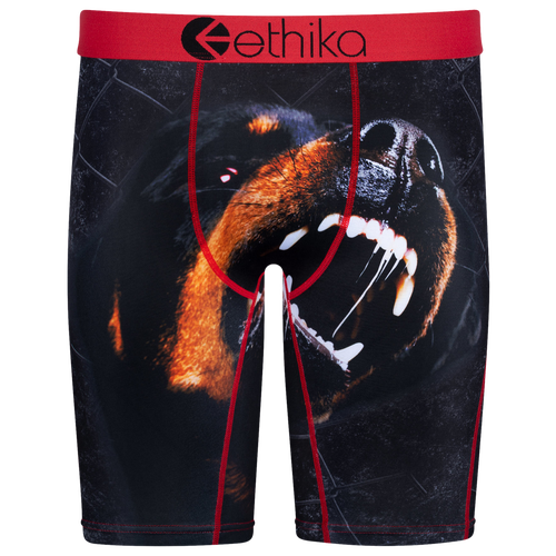 

Ethika Mens Ethika Graphic Briefs - Mens Black/Red Size M