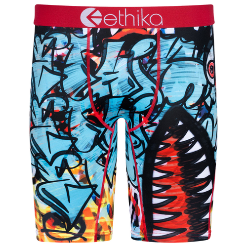 

Ethika Mens Ethika Graphic Briefs - Mens Teal/Teal Size XL