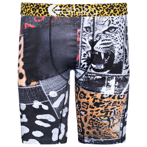 

Ethika Mens Ethika Graphic Briefs - Mens Black/White Size S