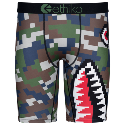 

Ethika Mens Ethika Graphic Briefs - Mens Olive/Red Size S