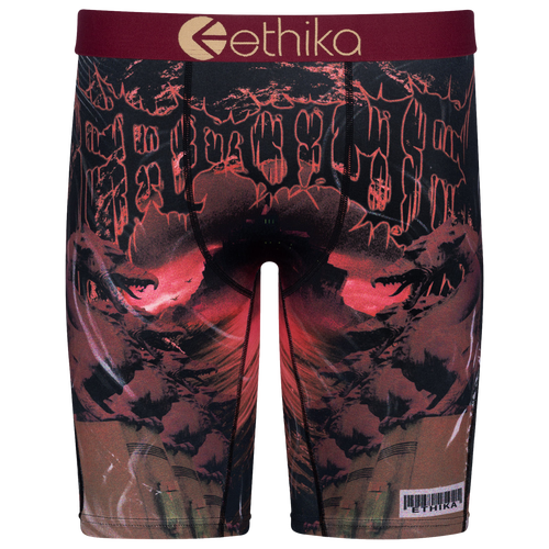 

Ethika Mens Ethika Graphic Briefs - Mens Maroon/Maroon Size XXL