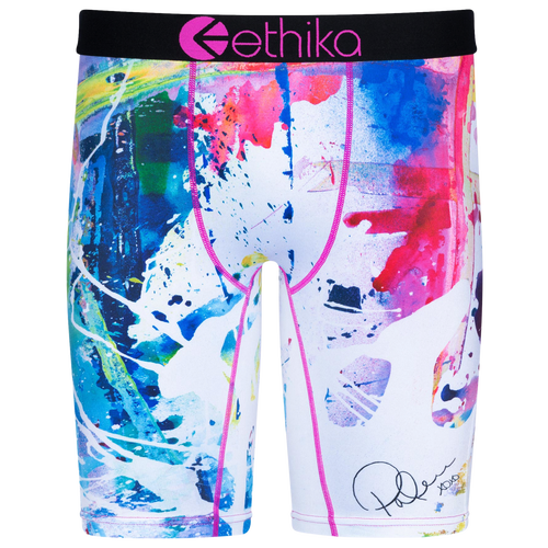 

Ethika Mens Ethika Graphic Briefs - Mens Pink/Blue Size XXL