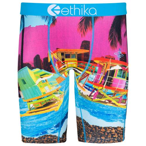 

Ethika Mens Ethika Graphic Briefs - Mens Pink/Blue Size XXL