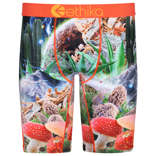 

Ethika Mens Ethika Graphic Briefs - Mens Gold/Black Size M