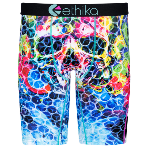 

Ethika Mens Ethika Graphic Briefs - Mens Blue/Multi Size S