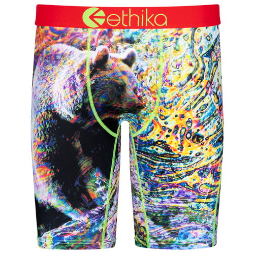 

Ethika Mens Ethika Graphic Briefs - Mens Red/Green Size M